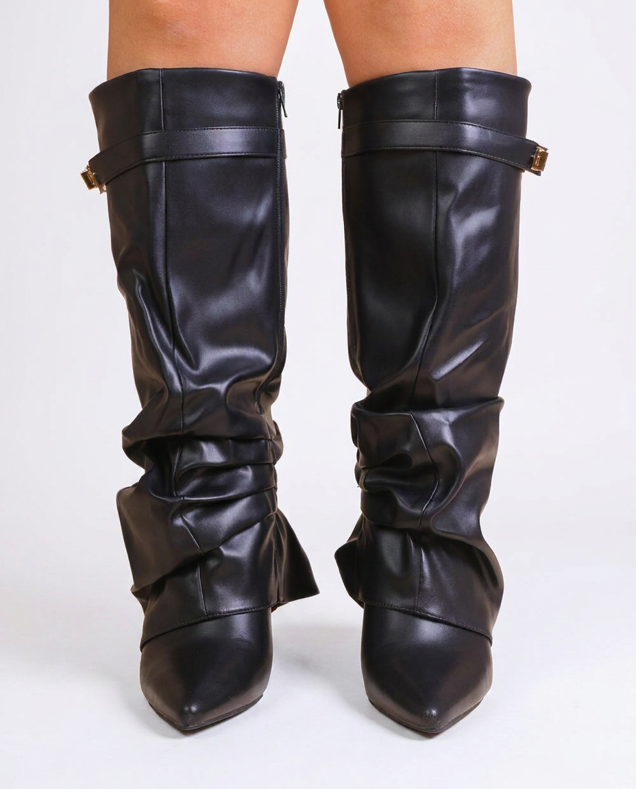 Élancée - bota de cuero hasta la rodilla