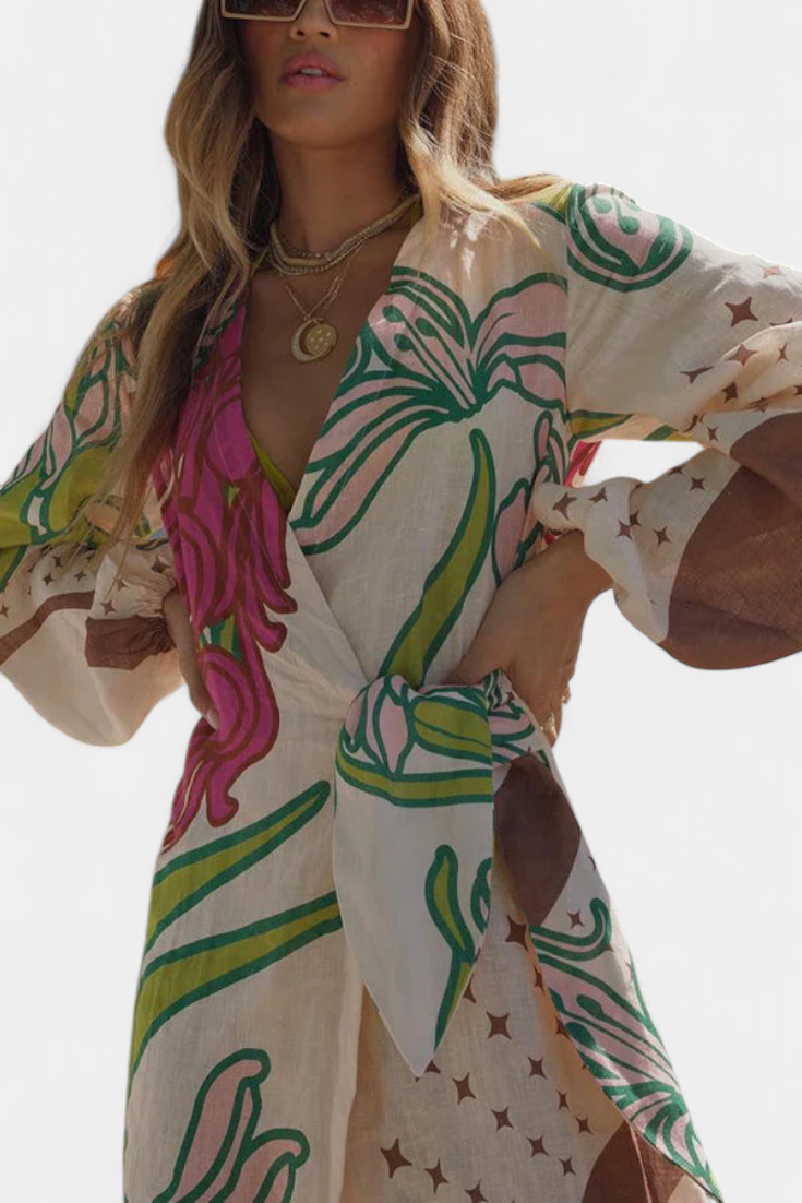 Carmesí Real - vestido de estilo bohemio
