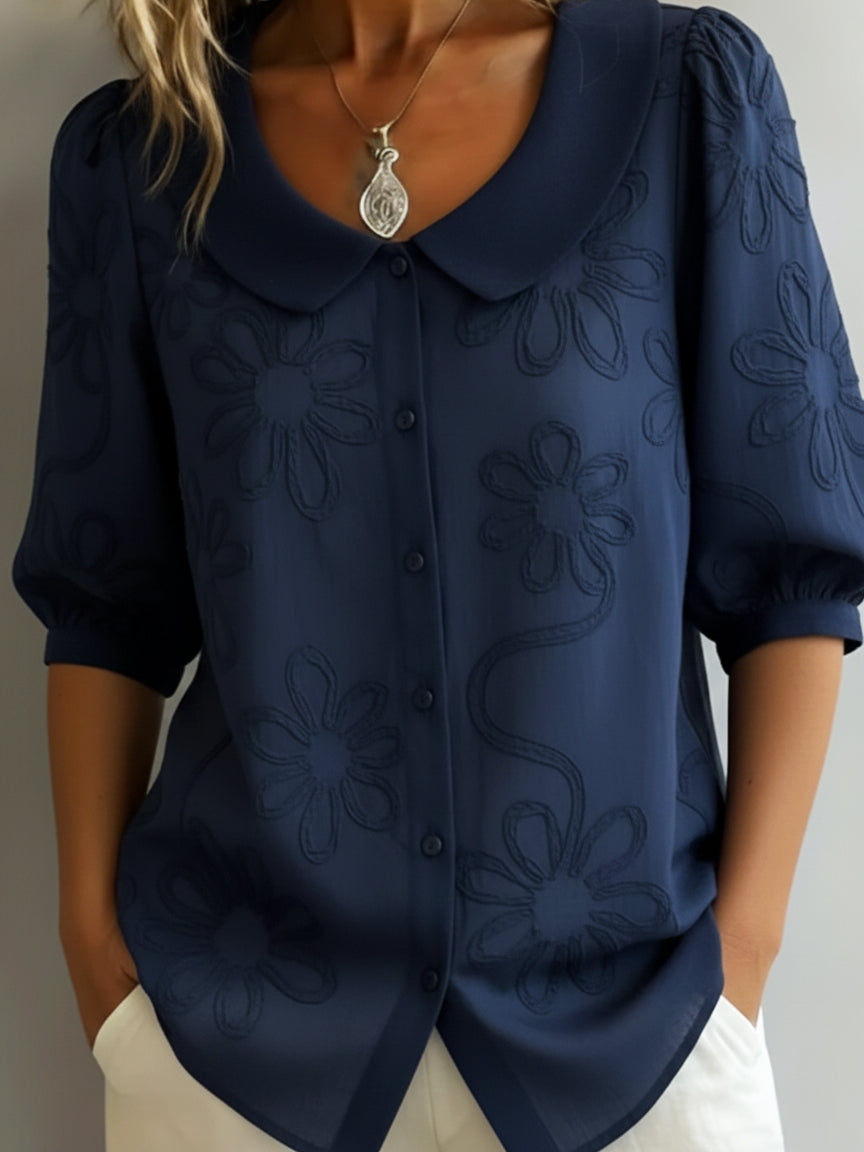 Soléa Bloom / Blusa ligera floral de elegancia natural