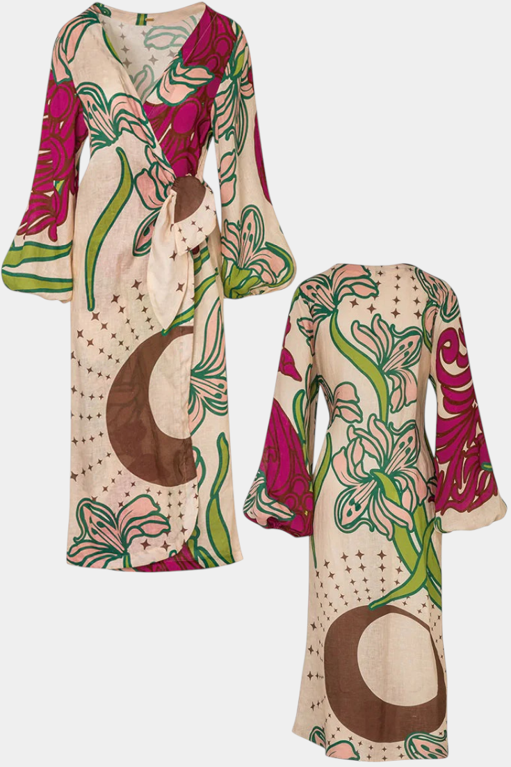 Carmesí Real - vestido de estilo bohemio