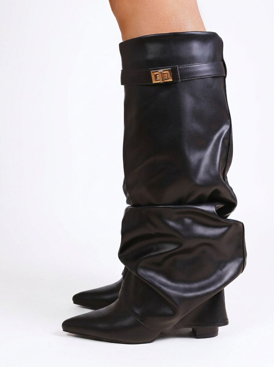 Élancée - bota de cuero hasta la rodilla