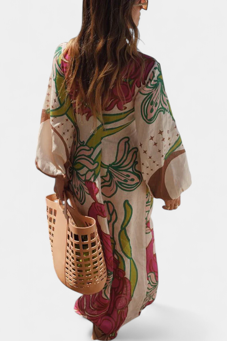 Carmesí Real - vestido de estilo bohemio
