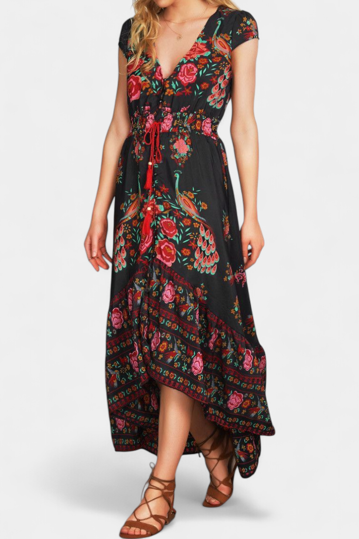 Rosa Flamenca - vestido floral