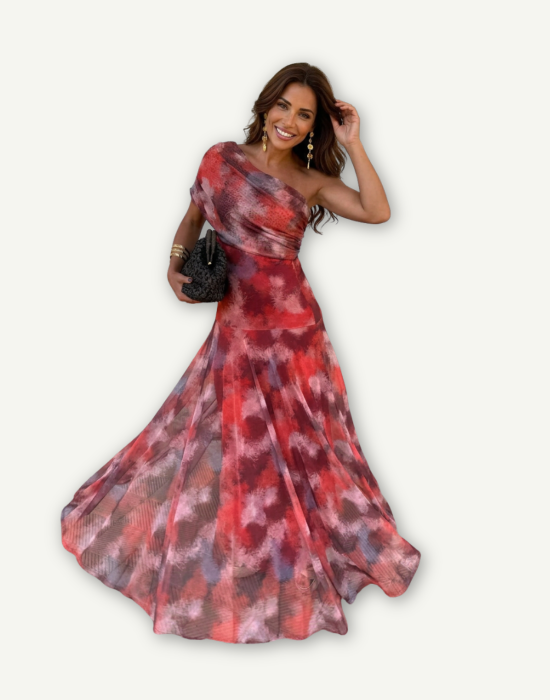 Giorgina - Vestido largo con hombros al hombro