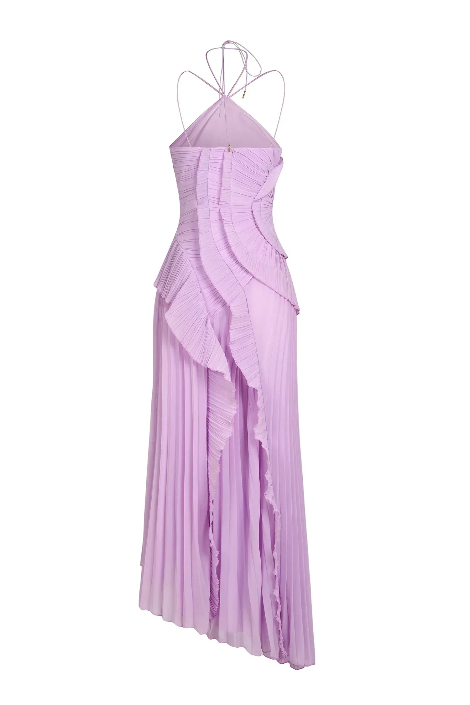 Valeria - vestido de elegancia plisada en Lila