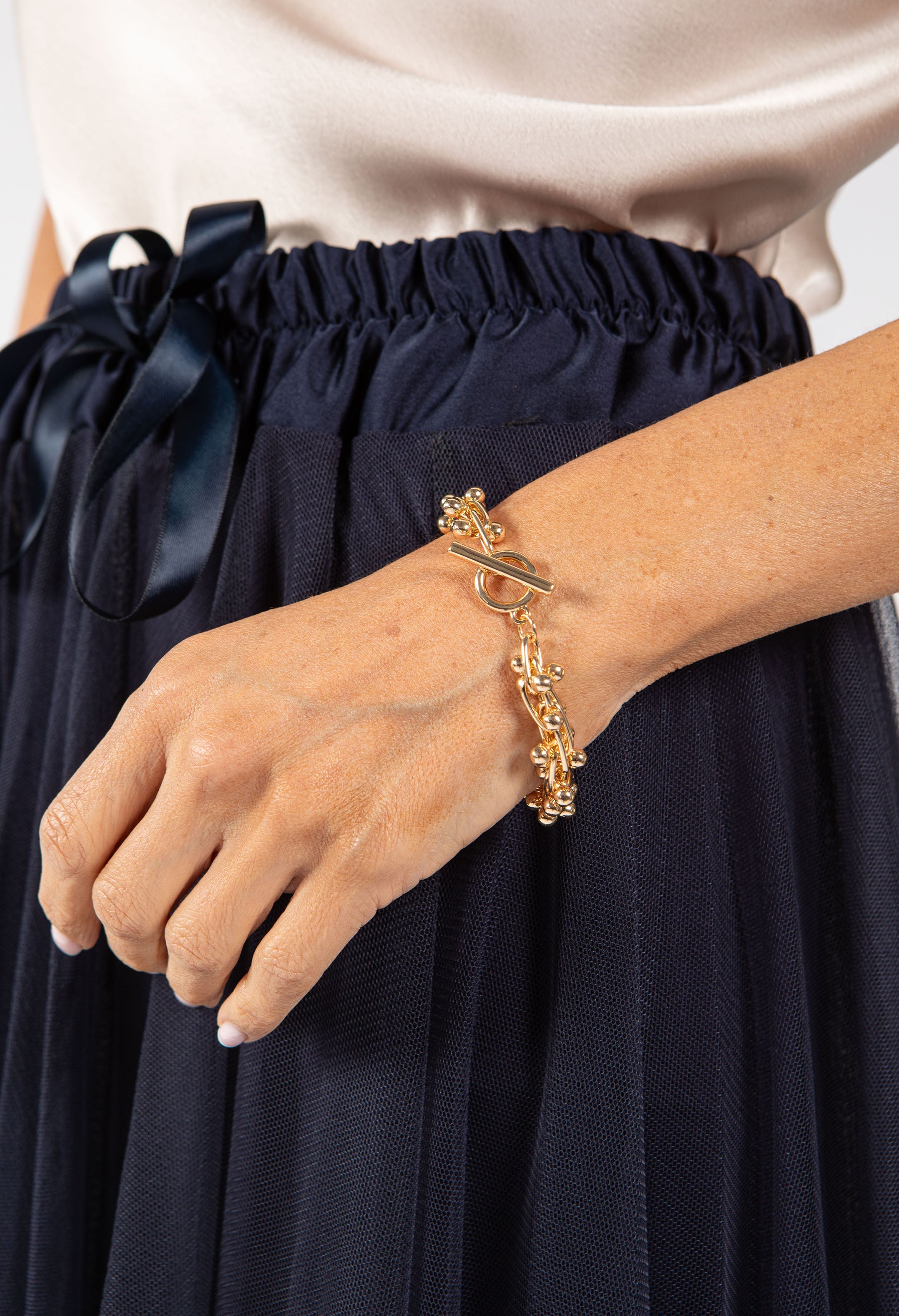 Soléa - pulsera elegante y dorada
