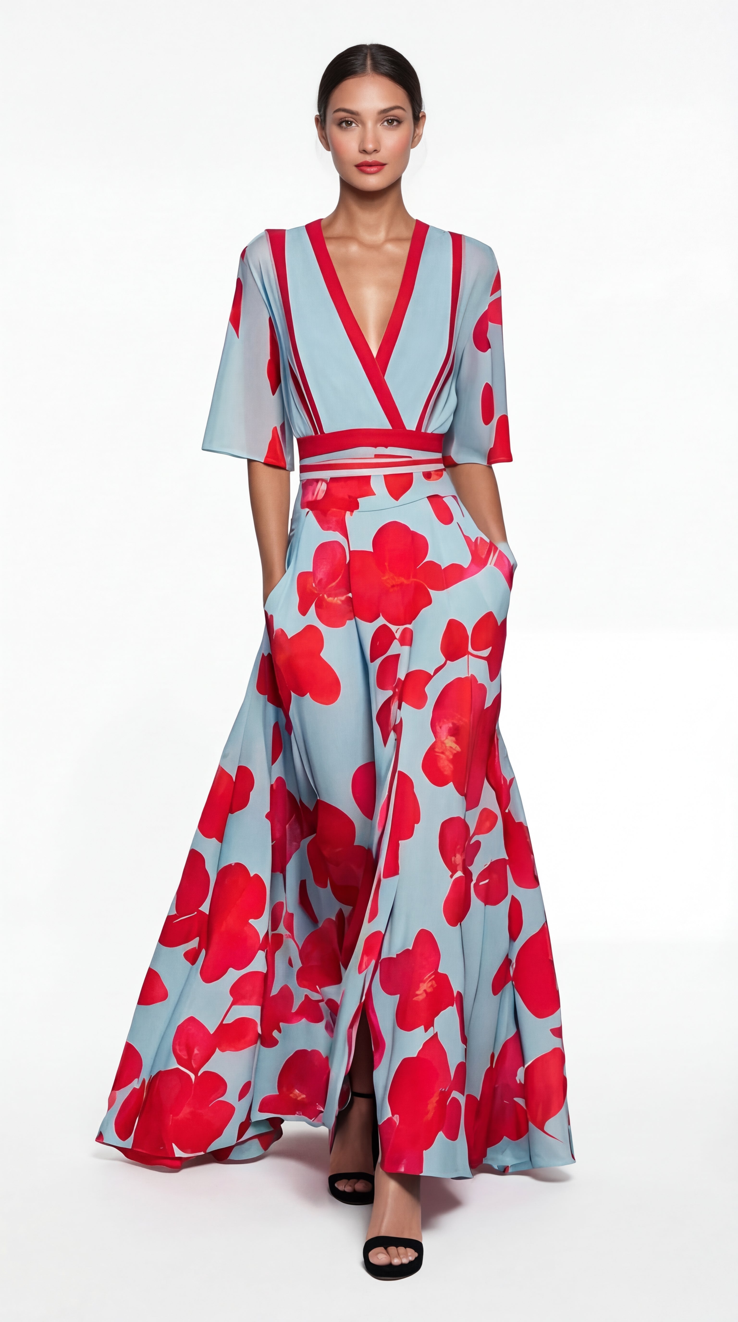 Mireya - vestido elegante con escote profundo