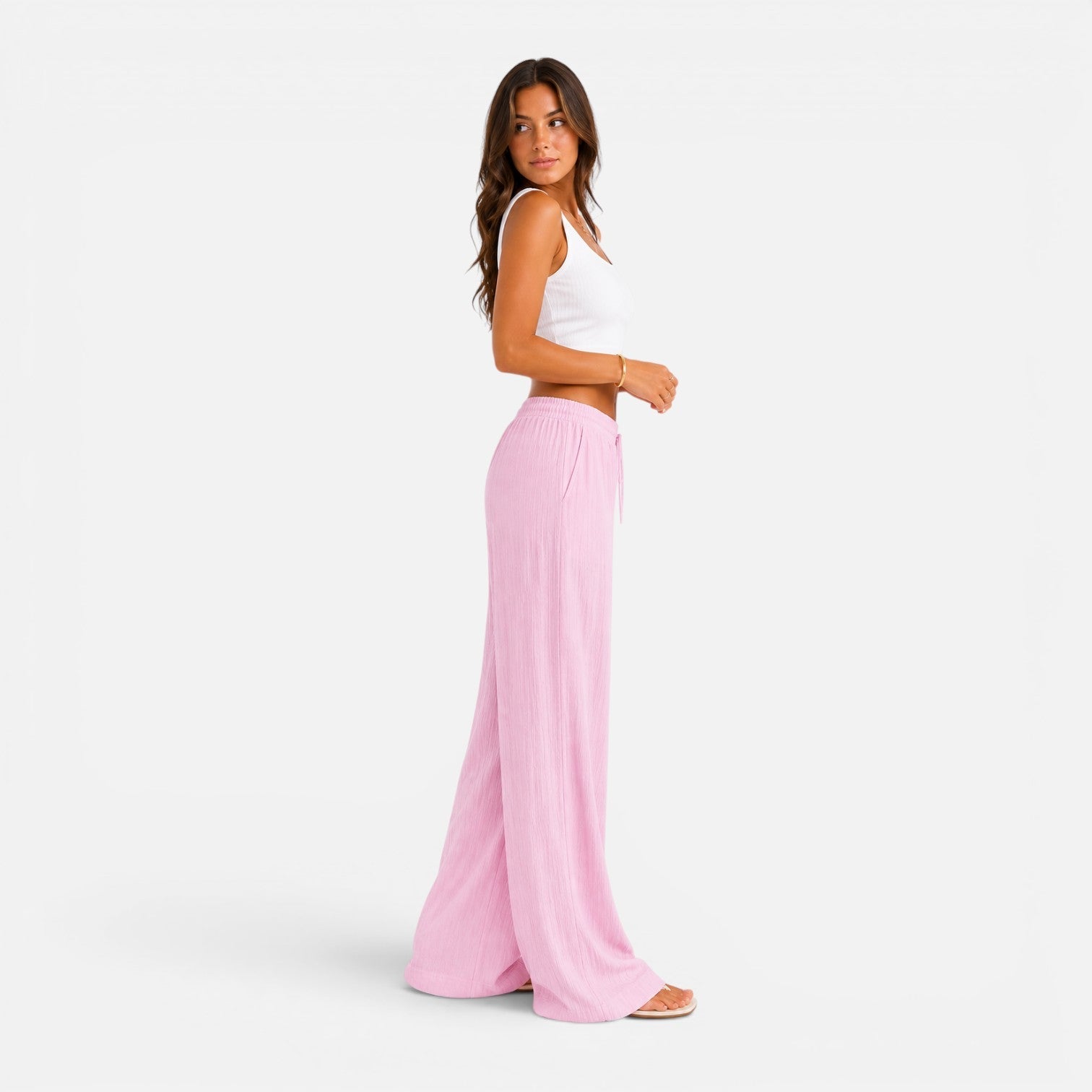 Felorro - pantalones ligeros de mujer de corte ancho