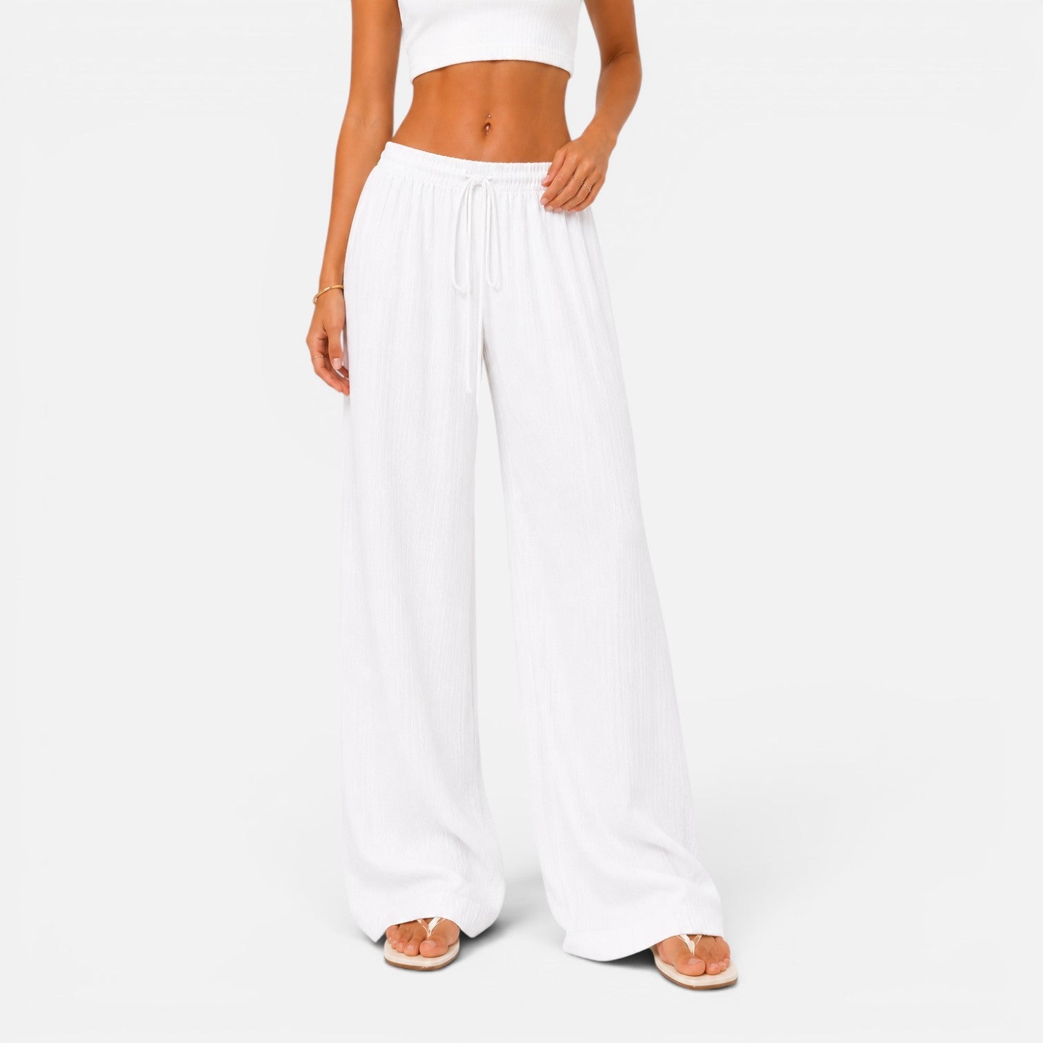 Felorro - pantalones ligeros de mujer de corte ancho