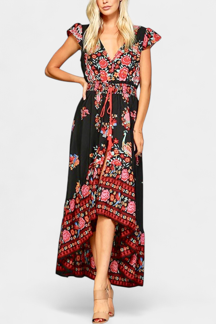 Rosa Flamenca - vestido floral