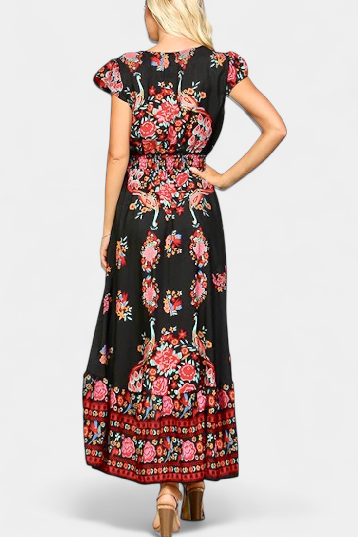 Rosa Flamenca - vestido floral