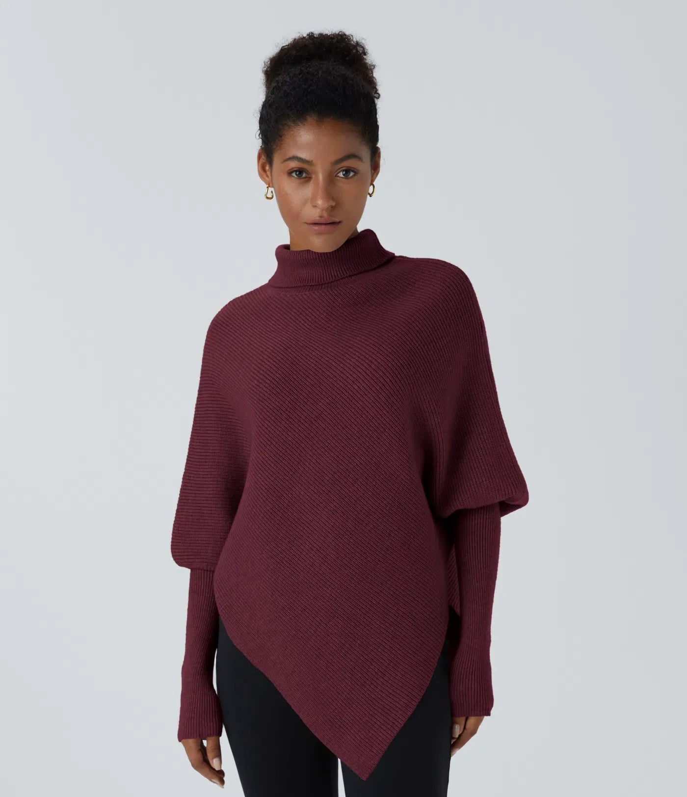 Drapée - elegante jersey de cuello alto