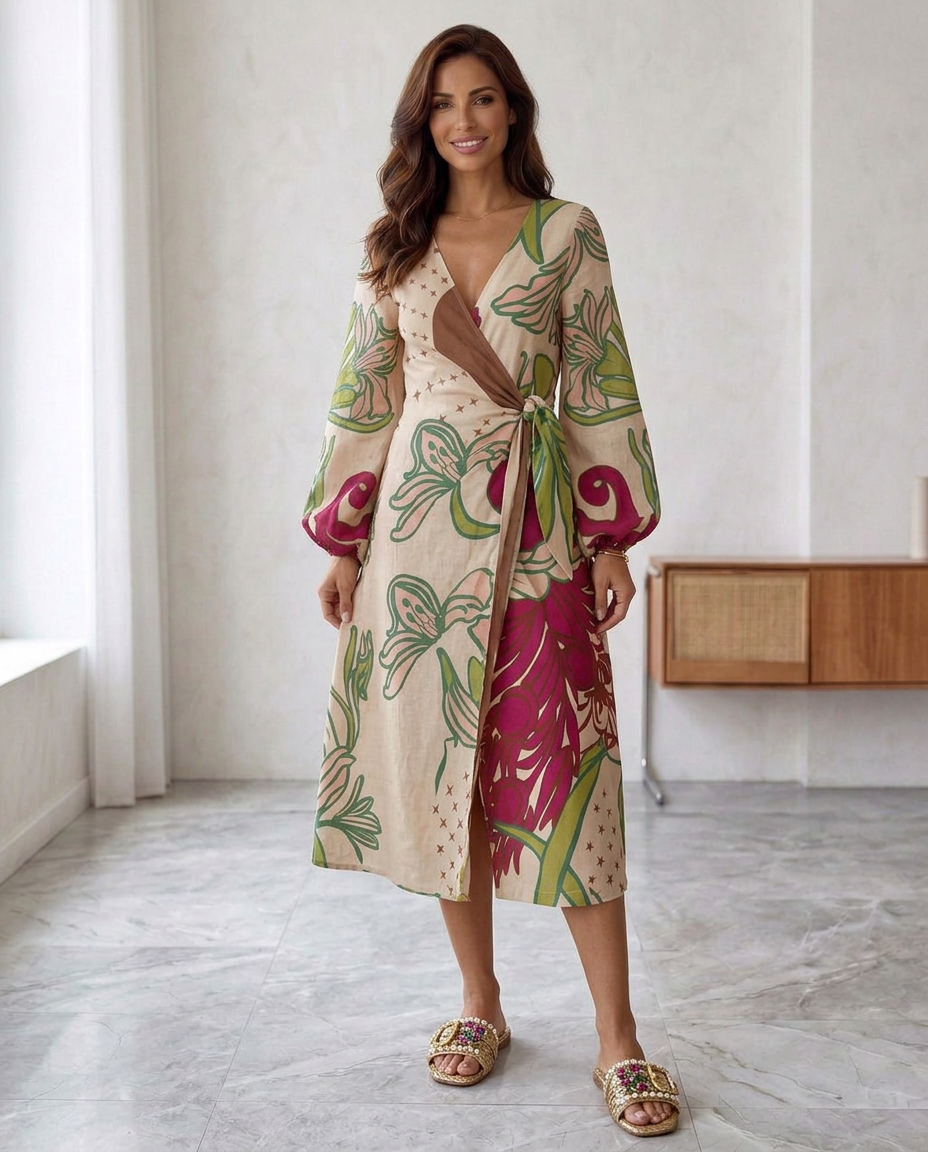 Carmesí Real - vestido de estilo bohemio