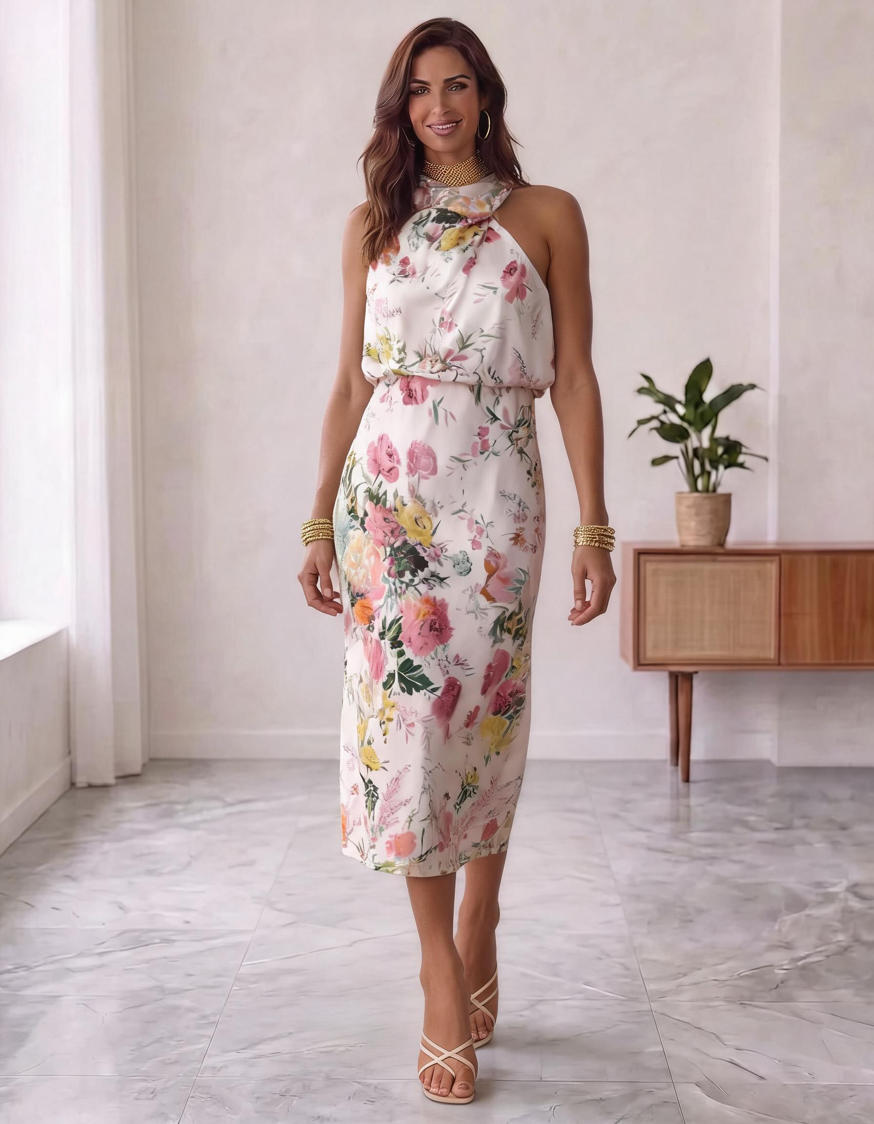 Joya de Córdoba - vestido maxi floral