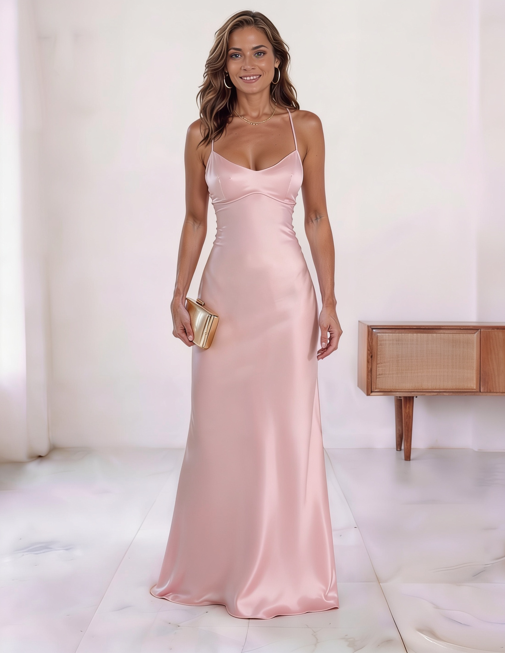Lola Cobre - vestido de corte fluido y silueta marcada