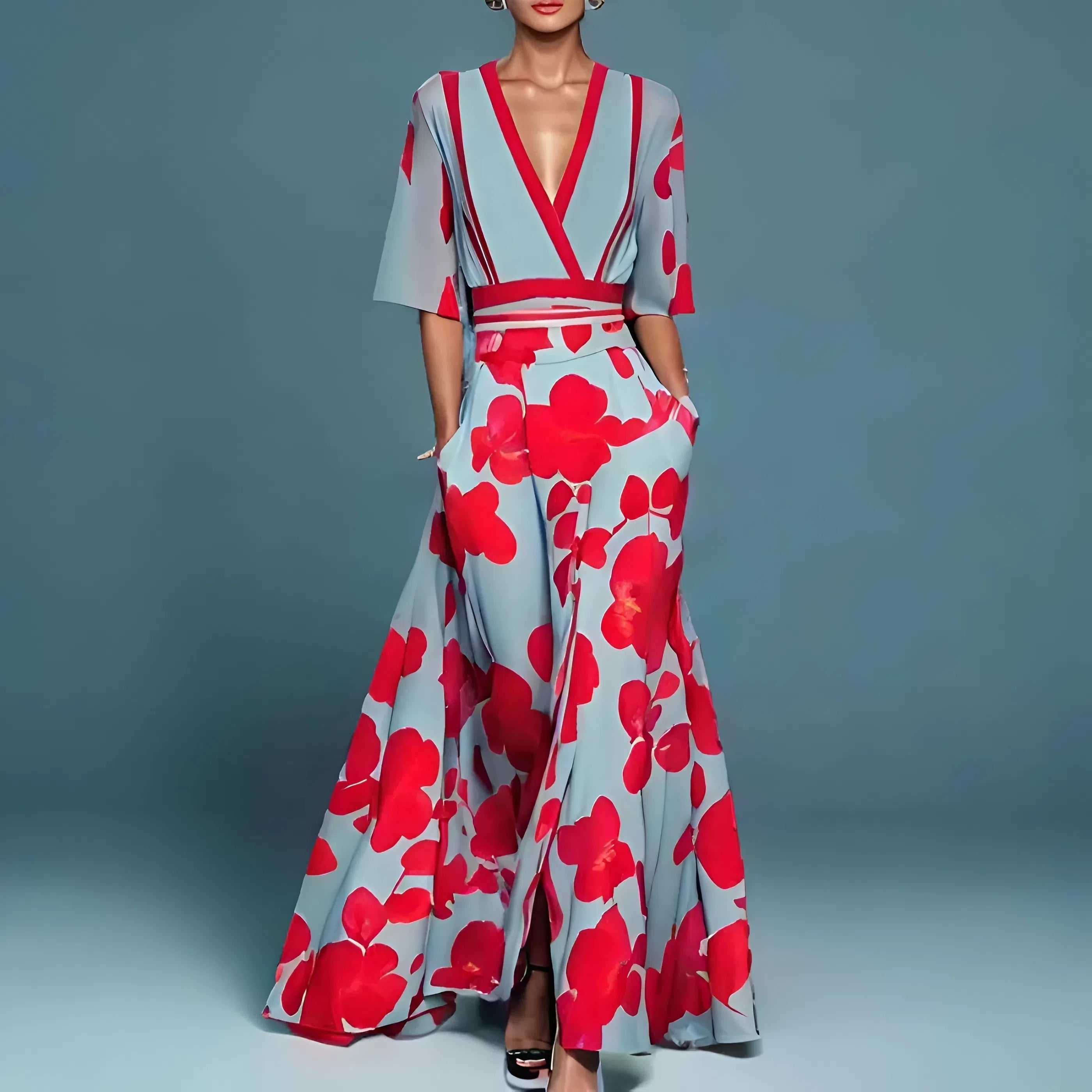 Mireya - vestido elegante con escote profundo