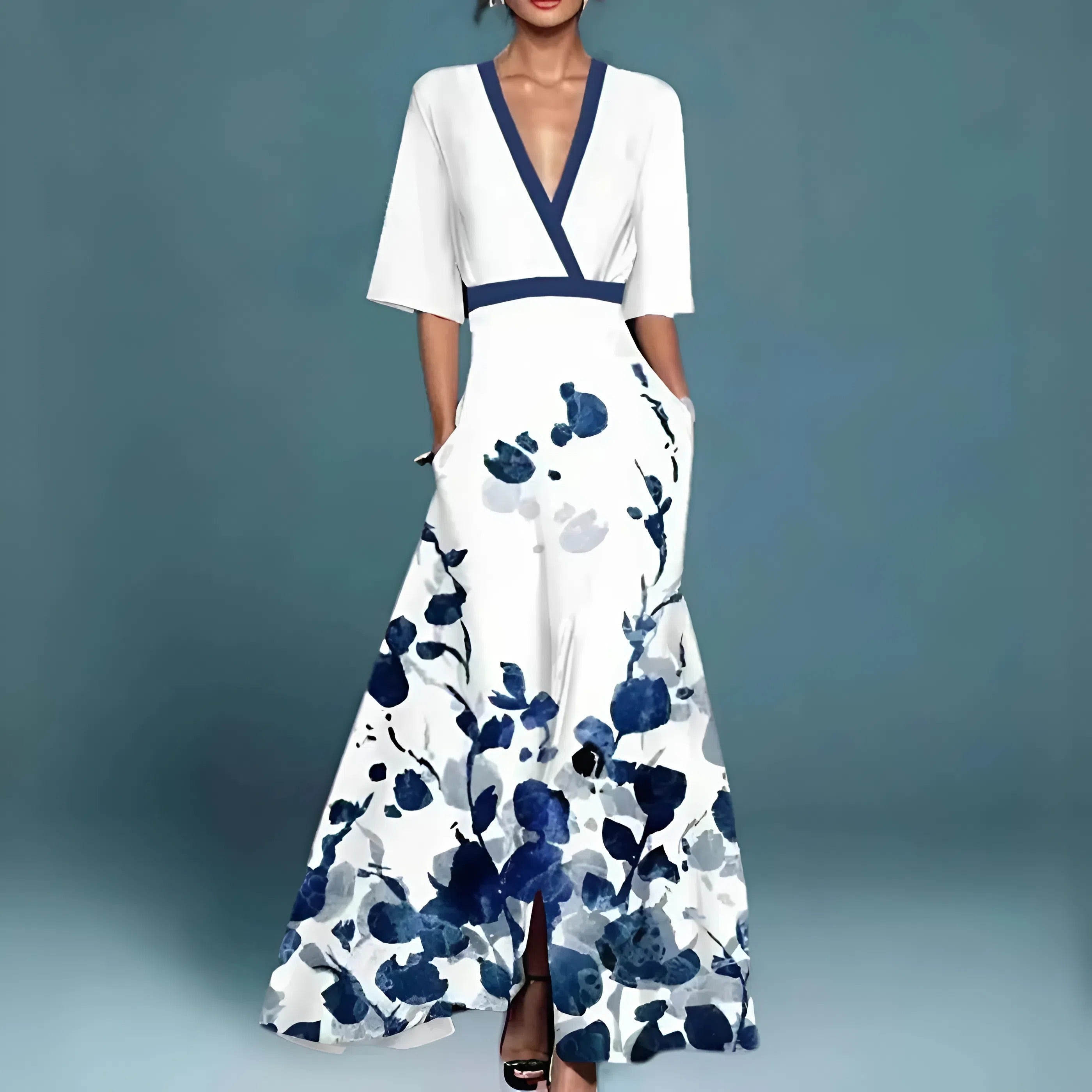 Mireya - vestido elegante con escote profundo