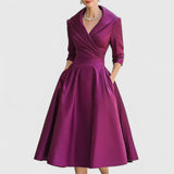 Cayetana - vestido midi con escote cruzado