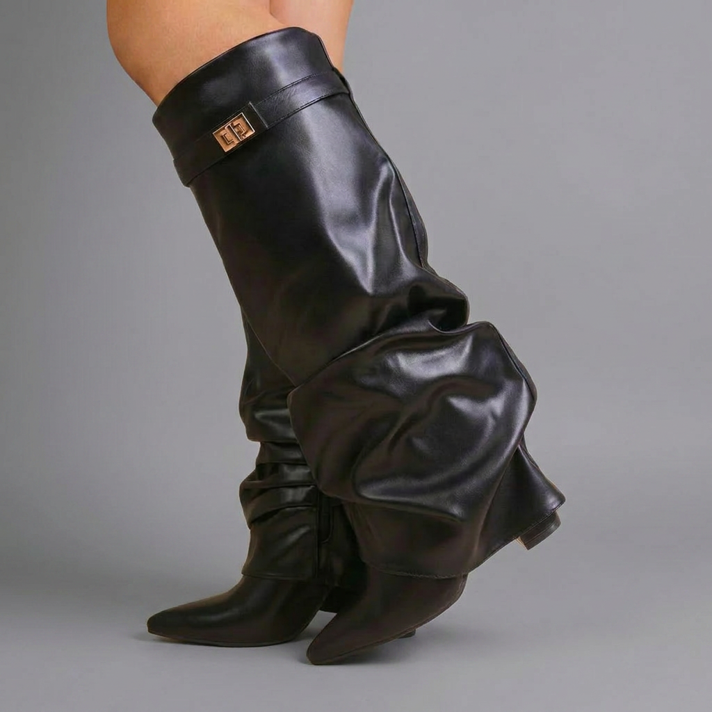 Élancée - bota de cuero hasta la rodilla