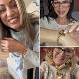 Nuria - pulsera de eslabones con corazón