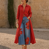 Rosella - conjunto de camisa larga y pantalón floral