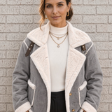 Adela- chaqueta con cuello de borreguito