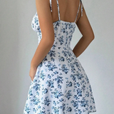 Dorada - vestido con lazos y falda acampanada