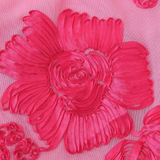 Carmela - vestido con bordado floral en relieve en tonalidad