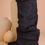 Cavalière - bota ancha de ante hasta la rodilla