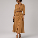 Millie - vestido camisa con solapa