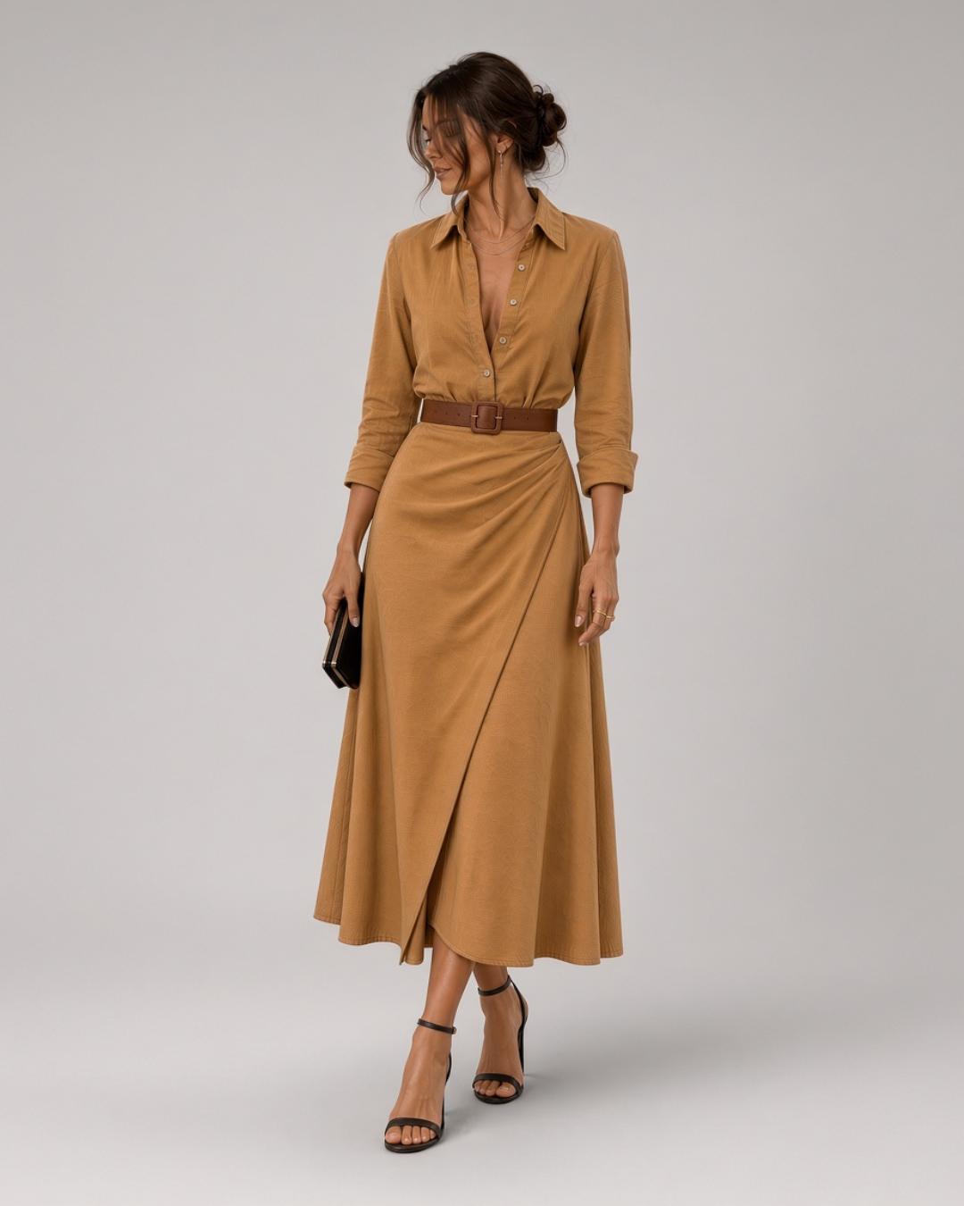 Millie - vestido camisa con solapa