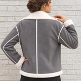 Adela- chaqueta con cuello de borreguito
