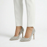 Étoile Blanche - tacones con forma de gota de lluvia