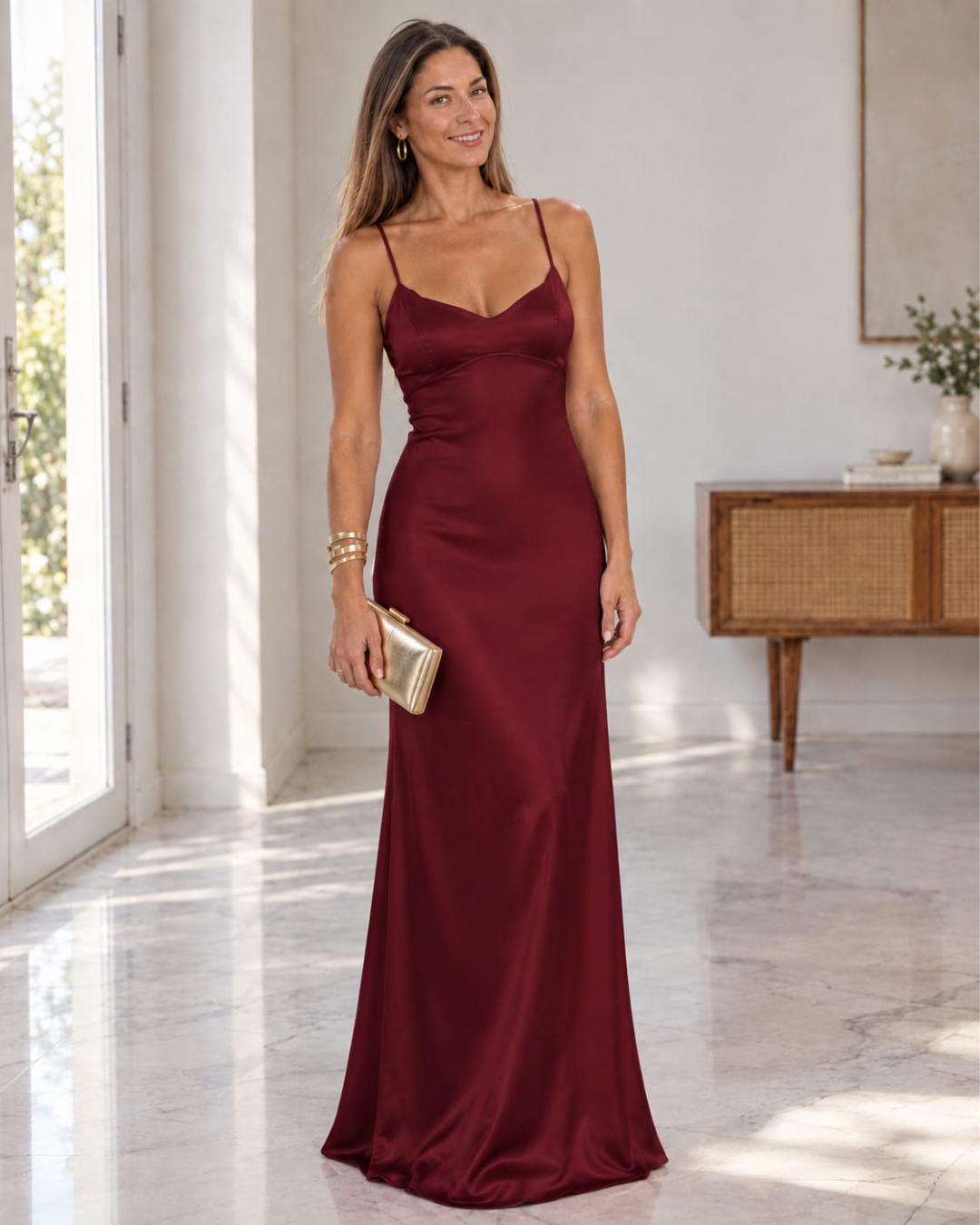 Lola Cobre - vestido de corte fluido y silueta marcada