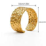 Terra Bold - pulsera con textura y acabado