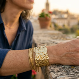 Terra Doré - pulsera con textura
