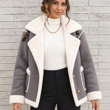 Adela- chaqueta con cuello de borreguito