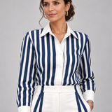Castellana - conjunto de dos prendas con rayas verticales