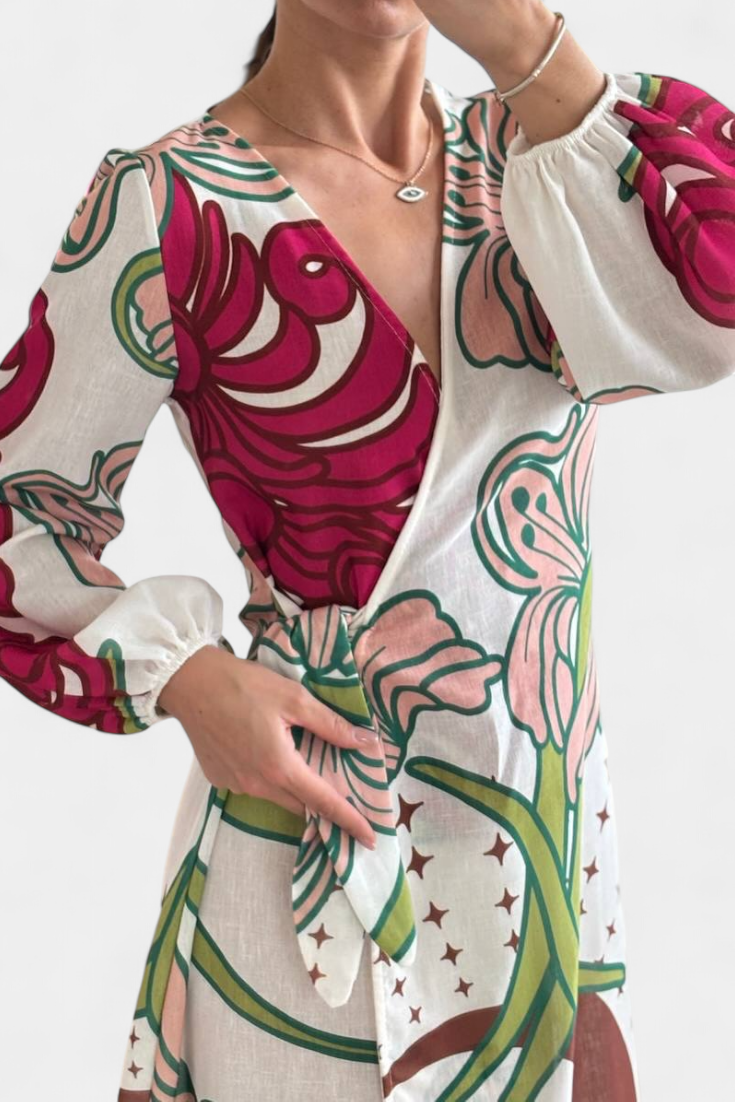 Carmesí Real - vestido de estilo bohemio