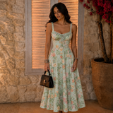 Encanto - vestido midi floral con hendidura