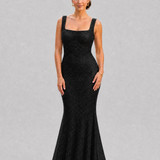 Destello - vestido de tul elástico con  tejido de cristal