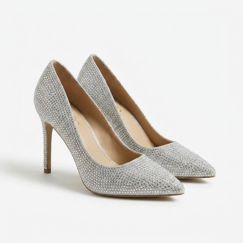 Étoile Blanche - tacones con forma de gota de lluvia