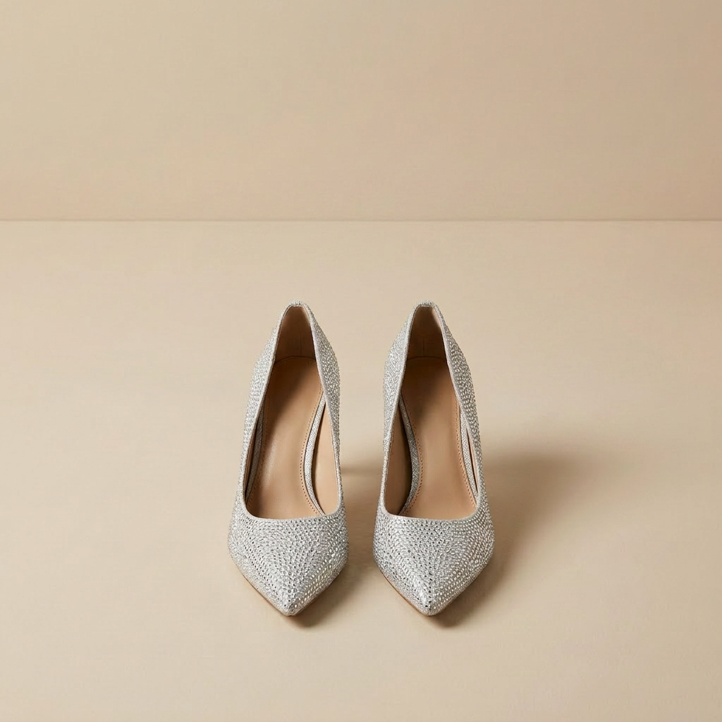 Étoile Blanche - tacones con forma de gota de lluvia