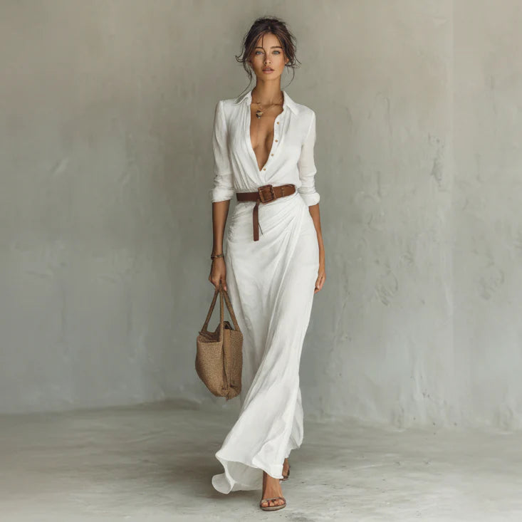 Millie - Vestido camisa con solapa