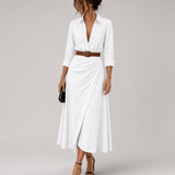 Millie - vestido camisa con solapa