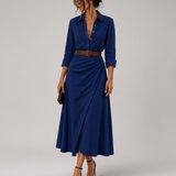 Millie - vestido camisa con solapa