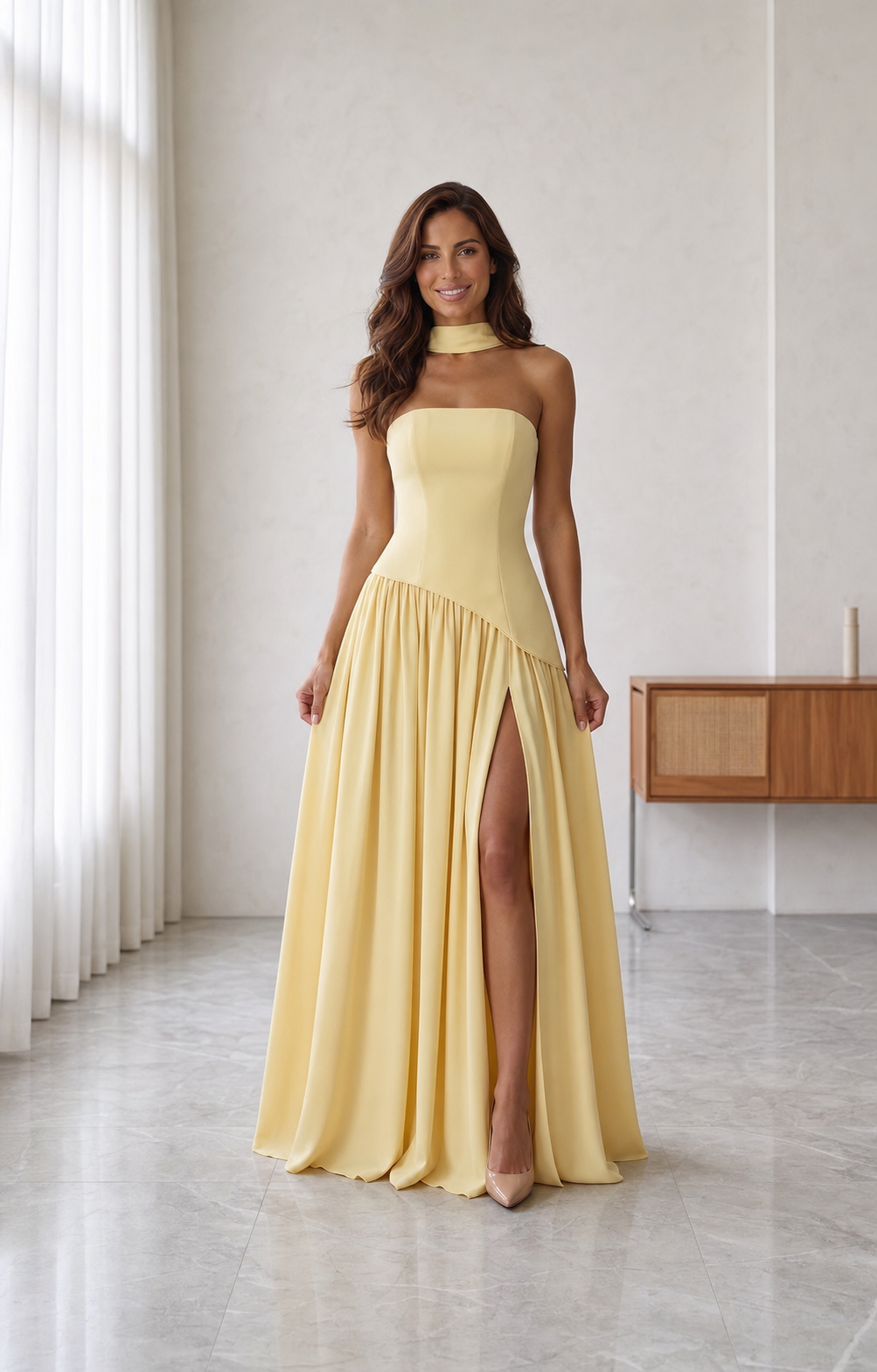 Estrella de Madrid - vestido largo y elegante