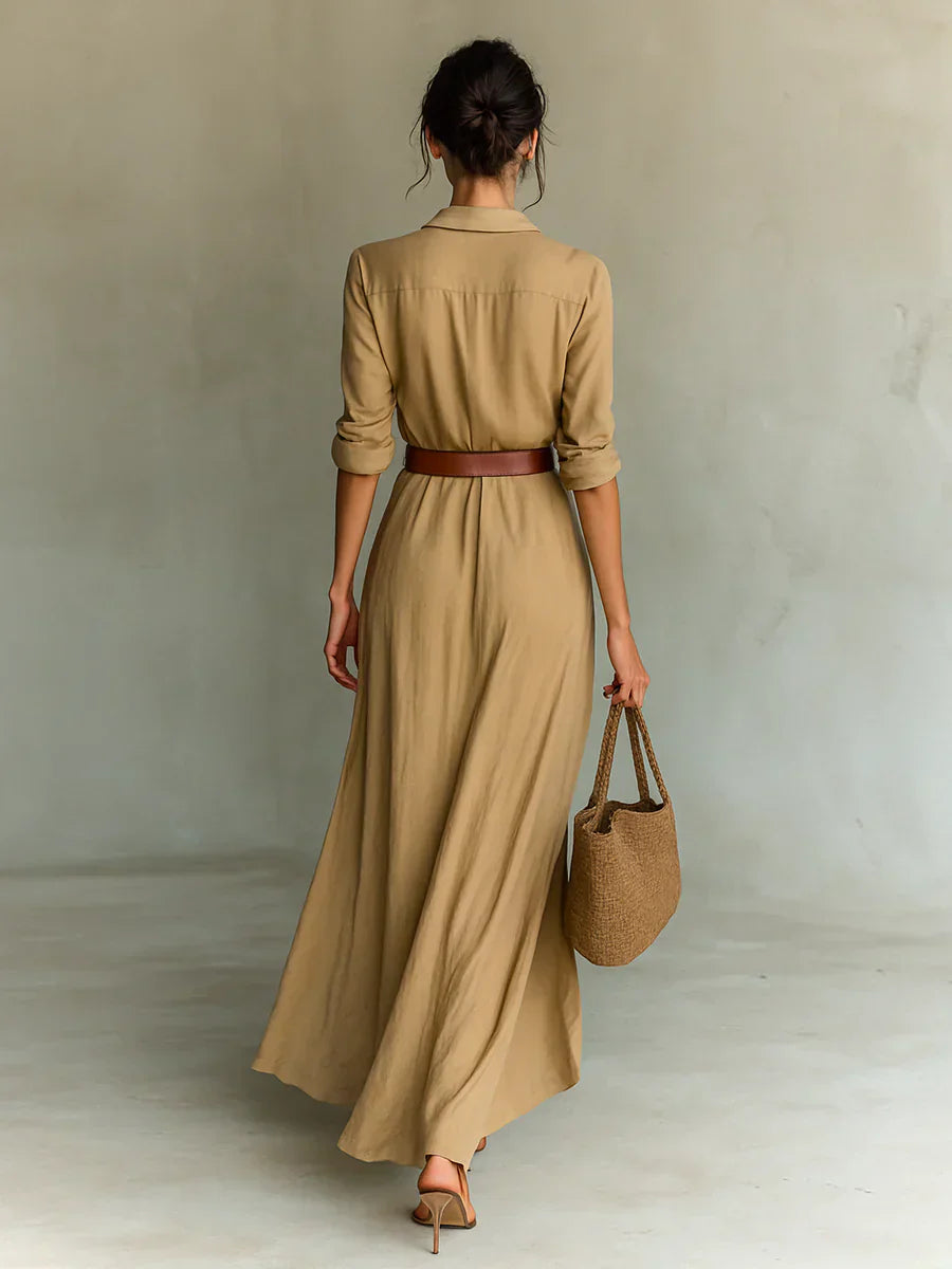 Millie - Vestido camisa con solapa