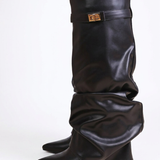 Élancée - bota de cuero hasta la rodilla
