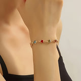 Amara - pulsera de corazones multicolor